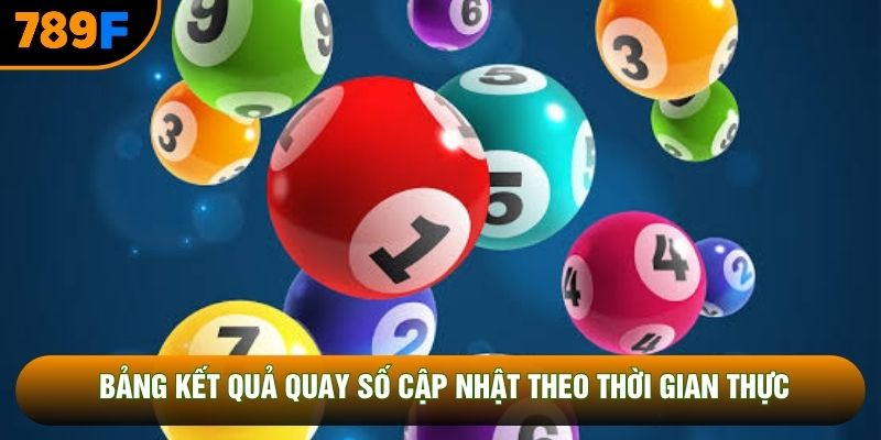 Bảng kết quả quay số cập nhật theo thời gian thực