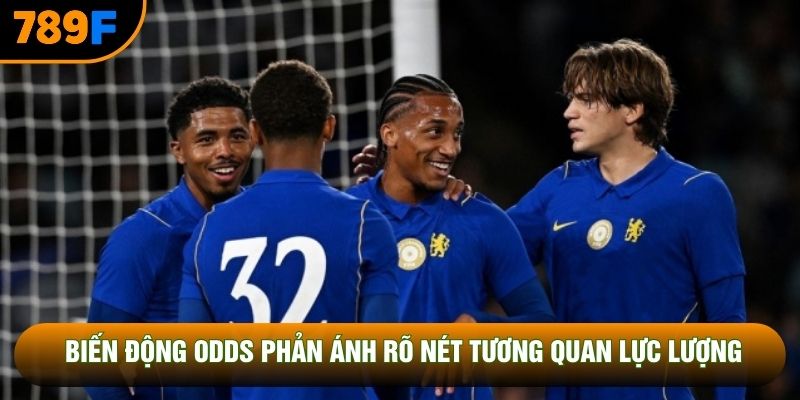 Biến động Odds phản ánh rõ nét tương quan lực lượng