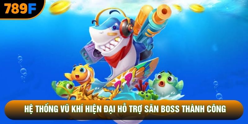 Hệ thống vũ khí hiện đại hỗ trợ săn boss thành công